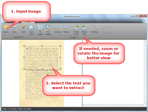 Input Scanned PDF