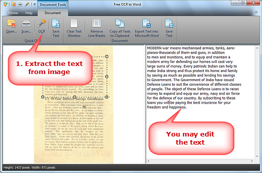 How to Scan to Word? - Free OCR to - Text from Image Save as Word Document