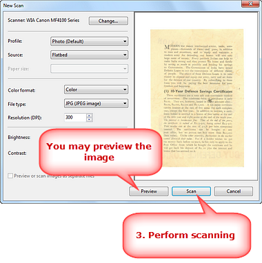 Perform Scanning