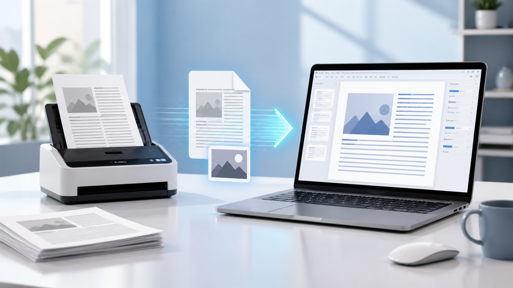 Converting a scanned PDF to an editable Word document with offline OCR on Windows 11